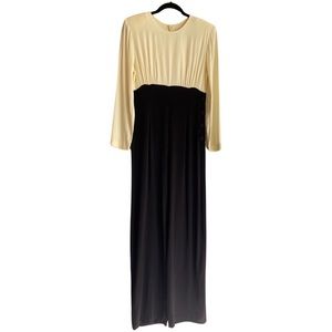 VTG jumpsuit, white and black wide leg one piece Ann Taylor size 6